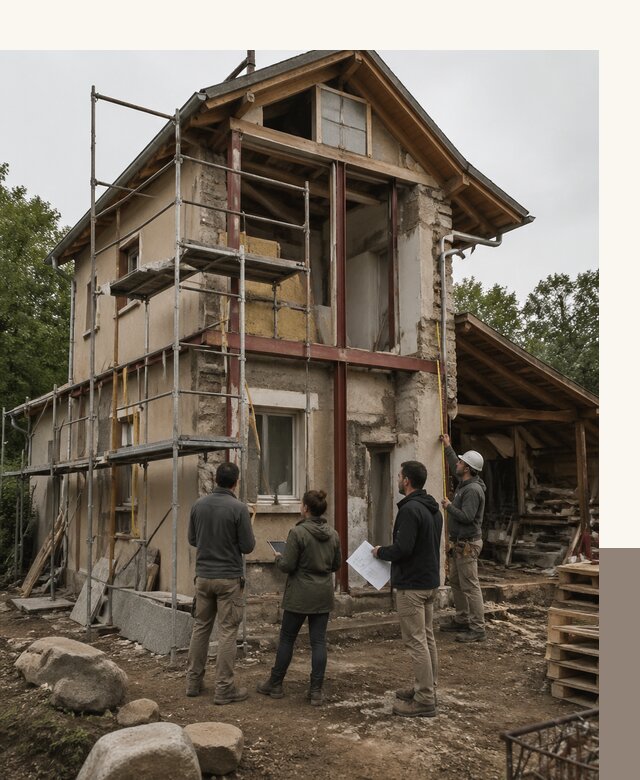 Реконструкция загородного дома под ключ в Северодвинске от бюро