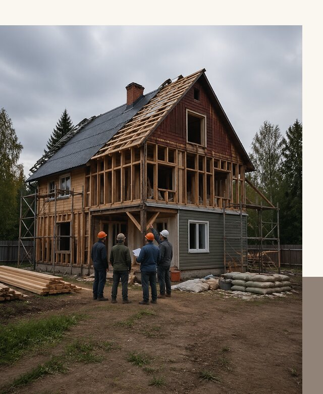 Реконструкция дачного дома в Северодвинске под ключ с проектом