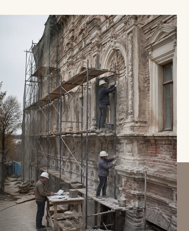 Реставрация объектов культурного наследия под ключ в Северодвинске