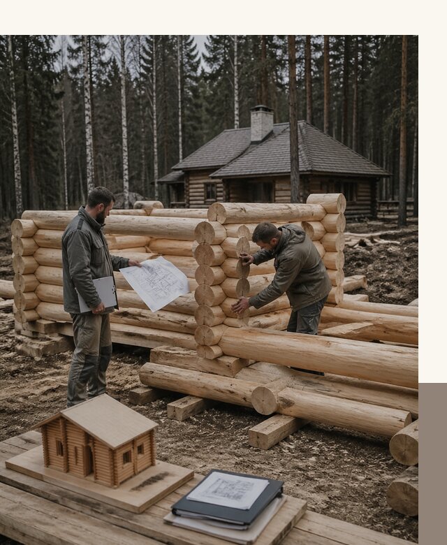 Проектирование и строительство домов из бревна в Северодвинске